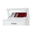 thumbnail image 3 of Coco 5-Drawer Modern Wood Chest with Mirror in White, 3 of 6