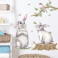 thumbnail image 4 of Un conjunto de pegatina de pared de pájaro de conejo, pegatina de pared de decoración de pared TUNC Sencillez, 4 of 4