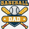 thumbnail image 3 of CafePress - Baseball Dad T Shirt - 100% Cotton Ringed T-Shirt, 3 of 4