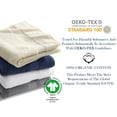 thumbnail image 3 of A1 Home Collections LLC Delara Organic Cotton Luxuriously Plush  Hand Towel Pack of 2 |GOTS & OEKO-TEX Certified |650 GSM Long Staple | Quick Dry &, 3 of 7
