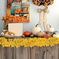 thumbnail image 5 of Kdkad Thanksgiving Rattan Leaf Garland with Maple & Pumpkins - 2 Pack, -Free Halloween to Christmas Fireplace Mantel for Indoor Home Harvest Parties, 5 of 6