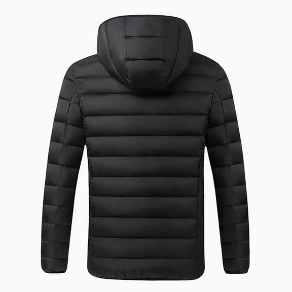 Women's cotton padded clothes,Heated Zones 3 Coat With Weather With 2 Women Winter Cold Cotton Padded Clothes Padded Clothes Coat Women's Cotton Padded Black L