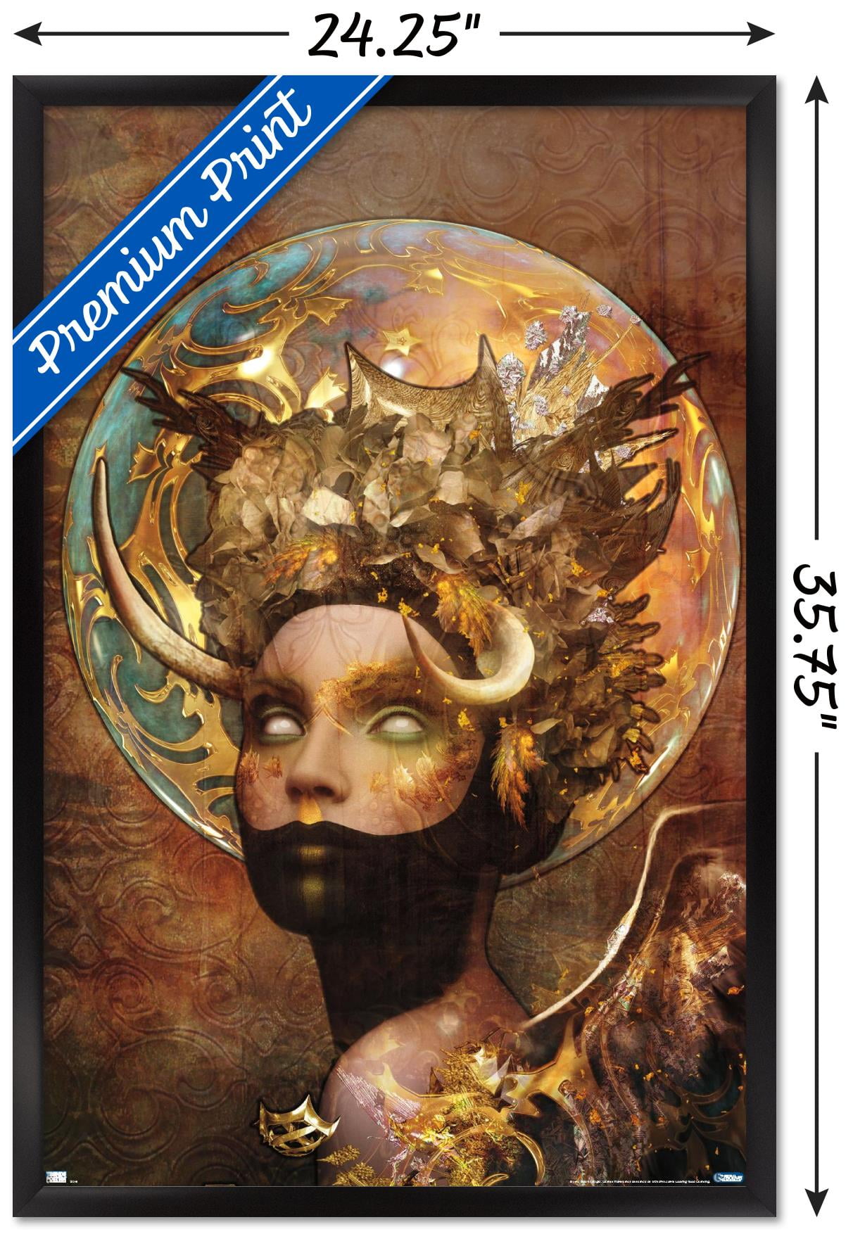Jena DellaGrottaglia: Cosmic Zodiac - Taurus Wall Poster, 22.375" x 34" Framed