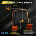thumbnail image 4 of 2PCS Amber Lens Front Bumper Turn Signal Lights Side Marker Light Turn Warning Lights Corner Light Housings For 1987-1988 Oldsmobile Cutlass Supreme Calais 442 GT-350 No Bulb/Socket Included, 4 of 6