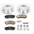 thumbnail image 3 of PowerStop Rear Z23 Evolution Sport Carbon-Fiber Ceramic Brake Pad and Drilled & Slotted Rotor Kit Fits: LEXUS TOYOTA Select Models K5875, 3 of 10