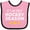 Pink and Black, variant on Inktastic It's My First Hockey Season Boys or Girls Baby Bib