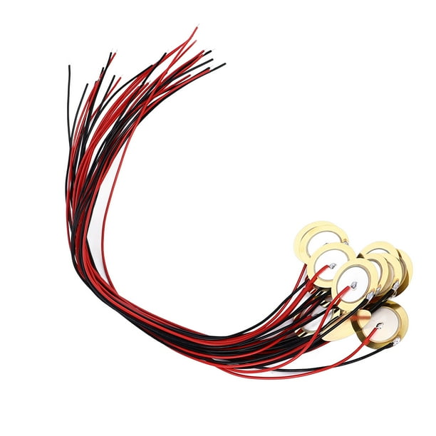 Piezo Disc Transducer, Brass Piezo Pickup Disc 20mm 15Pcs High