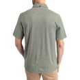 thumbnail image 2 of Men's Cutter & Buck Green Baylor Bears Forge Eco Double Stripe Stretch Recycled Polo, 2 of 2