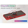 thumbnail image 6 of is Specially Designed for Samsung Galaxy S20 Plus/S20+ Anti-Fingerprint, Built-in 360° Rotating Ring Bracket Solid and Durable Magnetic car Phone case, Suitable for 6.7inches Women-Red, 6 of 12