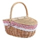 thumbnail image 1 of Cesta de picnic de mimbre estilo país con tapa y mango Afortunado Sencillez, 1 of 5