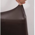 thumbnail image 4 of Dining Room Chair Covers Chair Slipcovers Elastic Stretch Armless Removable Waterproof Pu Leather Chair Protector（Chocolate，2 Pack）, 4 of 6