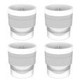 thumbnail image 2 of ZenCart 4Pcs Ice Hockey Mold with Lids Easy Release Sphere Ice Cube Maker Stackable Non-stick Puck Mold for Whiskey Cocktails Bourbon, 2 of 8
