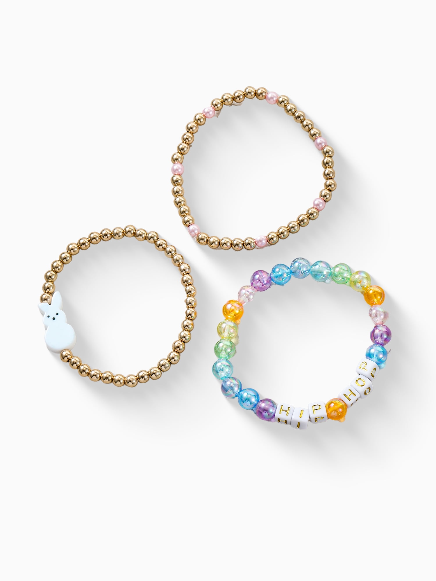 Way to Celebrate Easter Hip Hop Bracelets, 3 Piece
