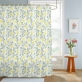 thumbnail image 4 of Shower Curtain Yellow Daisy Green Leaf Shower Curtains for Bathroom Decor, Waterproof Polyester Shower Curtain Set with Hooks, Small Stall Size 36" x 72" Spring Floral Plant, 4 of 9