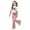 A-Light Pink333, variant on XUELUO Big Girls Outfit Sets 2-Piece Short Sleeve Leopard Bow Pattern Tops Flared Pants Summer Spring Fashion Cute Clothes