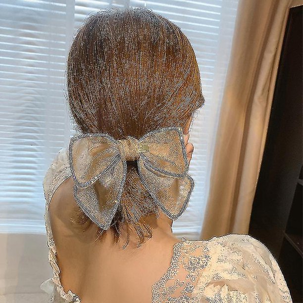 Lazos para el pelo, pasadores con pinza para el pelo para mujeres y niñas, pinzas para el pelo con nudo de lazo francés, accesorios para el cabello elegantes