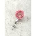 thumbnail image 3 of Flower Motif Retractable ID Badge Reel, Pink, Adult, Female, 1 Piece, 3 of 4