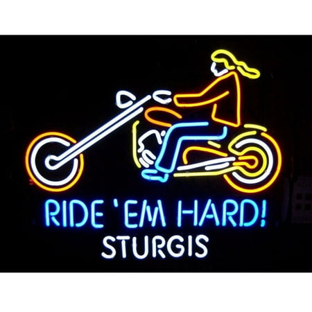 Neonetics Cars & Motorcycles Motorcycle Ride 'Em Hard Sturgis Neon Sign