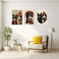 thumbnail image 3 of Hieng Funny Animal Canvas Wall Art Canvas Wall Art For Bedroom Orange,white Posters For Bathroom Bedroom Living Room Office Room Decor(Framed canvas), 3 of 6