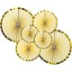 thumbnail image 1 of Birthday party decoration wedding wedding venue atmosphere layout gold edge paper fan flow, 1 of 3
