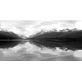 thumbnail image 2 of Deiter, Lori 32x18 Black Ornate Wood Framed with Double Matting Museum Art Print Titled - Bowman Lake Reflections, 2 of 4