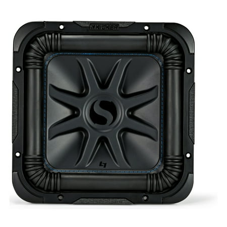 Kicker 44L7S104 L7S Solo-Baric 10 Inch 1200 Watt 4 Ohm DVC Square Car Subwoofer