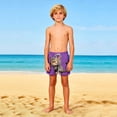 thumbnail image 4 of Pantalones cortos de playa para niños y niñas, de color liso, con estampado bonito, transpirables y con bolsillos, para verano, 4 of 9