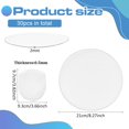 thumbnail image 2 of Ventiladores plegables con forma de disco volador BENECREAT, 30 unidades, blancos, con bolsa, 2 of 7