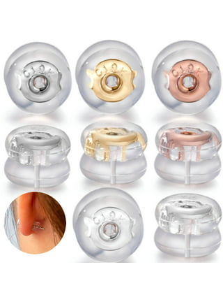 Silicone Earring Backs, 800 Pcs Soft Rubber Earring Stoppers