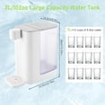 thumbnail image 3 of Instant Hot Water Dispenser, Electric Kettles, Instant Countertop Water System for Quick Heating & Outputting, Adjustable 5 Temperatures & 2 Water Outputs, 102 Ounce 3L Water Tank Capacity, 3 of 9