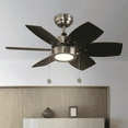 thumbnail image 2 of Ventilador de Techo "32 Latón LED 12W 6000K 1 Luz LámparaYa Designers 20952-4 / 32 Pulgadas / Ventilador de techo, 2 of 9