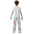 thumbnail image 3 of Cute Cats and Flowers Pajama Pants Soft and Lightweight Elastic Waistband Pajama Pants, 3 of 8