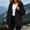 Black, variant on Rain Jacket for Women Hooded Waterproof Windproof Lightweight Windbreaker Outdoor Hiking Camping Outerwear White S