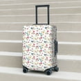 thumbnail image 6 of Susaid Summer Floral Print Elastic Washable Suitcase Cover with Hidden Zipper, Fits 18-32 Inch Luggage for Protection During Travel-X-Large, 6 of 7