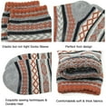 thumbnail image 4 of Zando Mens Athletic Socks Outdoor Sports Socks Warm Thick Socks Cozy Wool Socks Hiking Trekking Crew Socks, 4 of 6