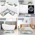 thumbnail image 4 of 2-Piece Kitchen Rugs Set Non-Slip Mats Carpet Floor for Kitchen, Bathroom (19.7"x27.6" & 19.7"x47.2") Watercolor Ink Splashes Pattern, 4 of 7