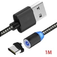 thumbnail image 2 of Tipo-C TPE Cable de cargador magnético de 360 ​​grados 2.1A Corriente LED Cable USB de carga a prueba de polvo kenally DZ3764-03, 2 of 2