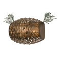 thumbnail image 1 of Aplique de pared Stoneycreek Pinecone de 14" de ancho MEYDA 158932, 1 of 1