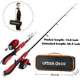thumbnail image 3 of SNYNUXX Kids Fishing Pole Set Portable Telescopic Kids Fishing Rod and Reel Combo Kit with Tackle Box for Beginners, Red, 3 of 7