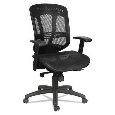 Alera Eon Series - Alera Eon Series Multifunction Wire Mech, Mid-Back Suspension Mesh Chair, Black