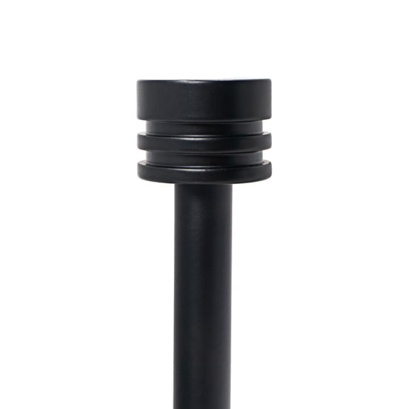 Dwell Studio, Cutomizable Café Rods, 1/2" Iron Material, 8 inch-48 inch Kit, Matte Black