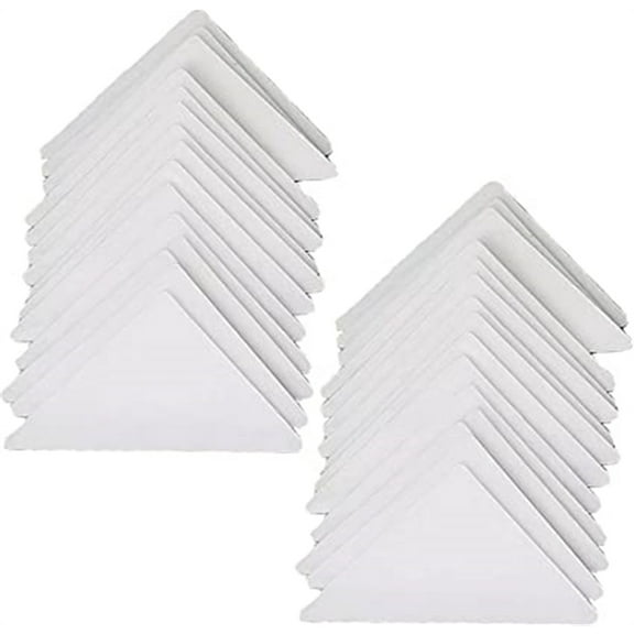 NOGIS 50 Pieces No Curl Collar Stays Polo Shirt Collar Stays Collar Anti-Warping Edge Shaper Plastic Collar Support Rack Sticker for Men and Women's Dress