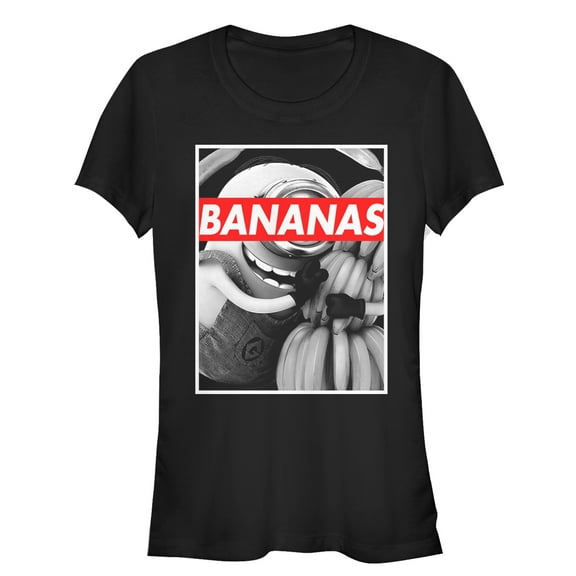 Junior's Despicable Me Minion Love Graphic Tee Black X Large