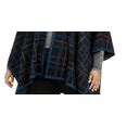 thumbnail image 4 of ANNE KLEIN Womens Blue Open Cardigan PONCHO Sweater Plus 0X\1X, 4 of 4