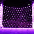 thumbnail image 6 of Morttic Christmas Lights, LED Christmas Net Lights Outdoor, Waterproof Christmas Net Lights, 200 LED 9.8 FT x 6.6 FT 8 Modes Plug in, Decor for Bushes Garden Party Xmas Tree (Purple), 6 of 7