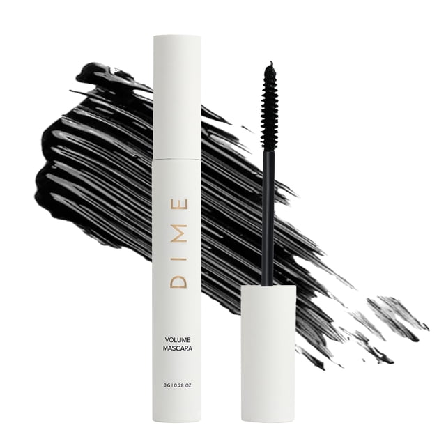 Máscara DIME Beauty Volume, tubo a prueba de manchas, 8 g, negro