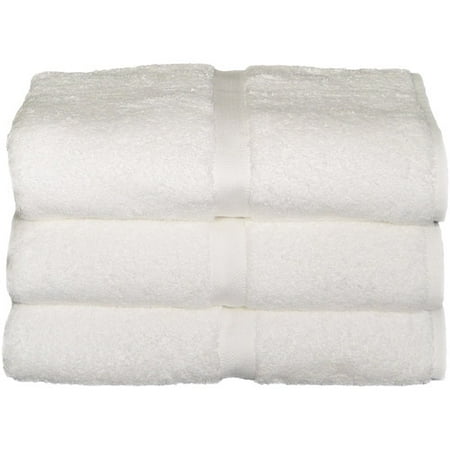 Baltic Linen Chelsea Heavyweight Bath Towels, 3pk, White