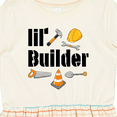 thumbnail image 4 of Inktastic Lil Builder Future Construction Worker Girls Toddler Dress, 4 of 5