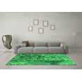 thumbnail image 3 of Ahgly Company Indoor Square Oriental Green Industrial Area Rugs, 4' Square, 3 of 4