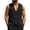Black #034, variant on Men Vest Slim Fit Formal Business Wedding Prom Party Button Down Dress Waistcoat Summer Casual Sleeveless Suit Vests, XL